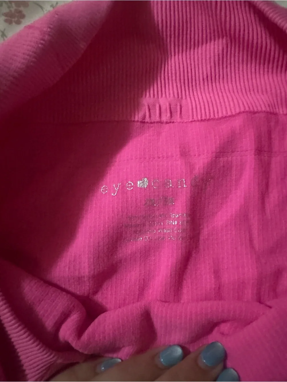 Aeropostale Ribbed Hot Pink High-Rise Bike Shorts